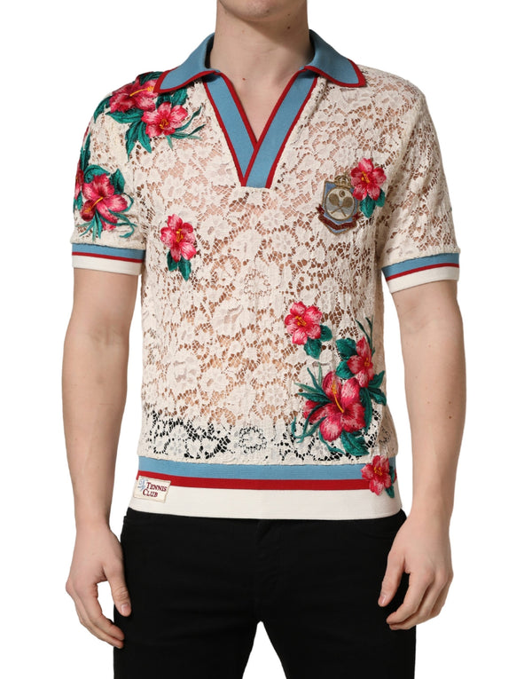 Dolce & Gabbana 53% Cotton polo in beige