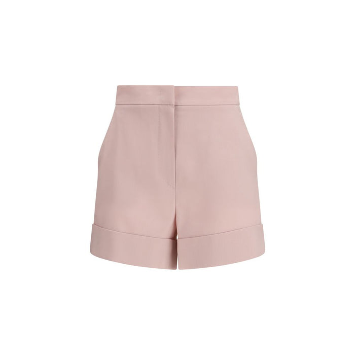 Max Mara 71% Fleece Wool bermuda shorts in pink