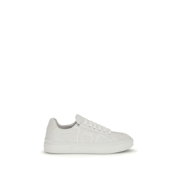 Ferragamo UPPER 100% Calf Leather Bos Taurus; SOLE 100% Rubber sneaker in white