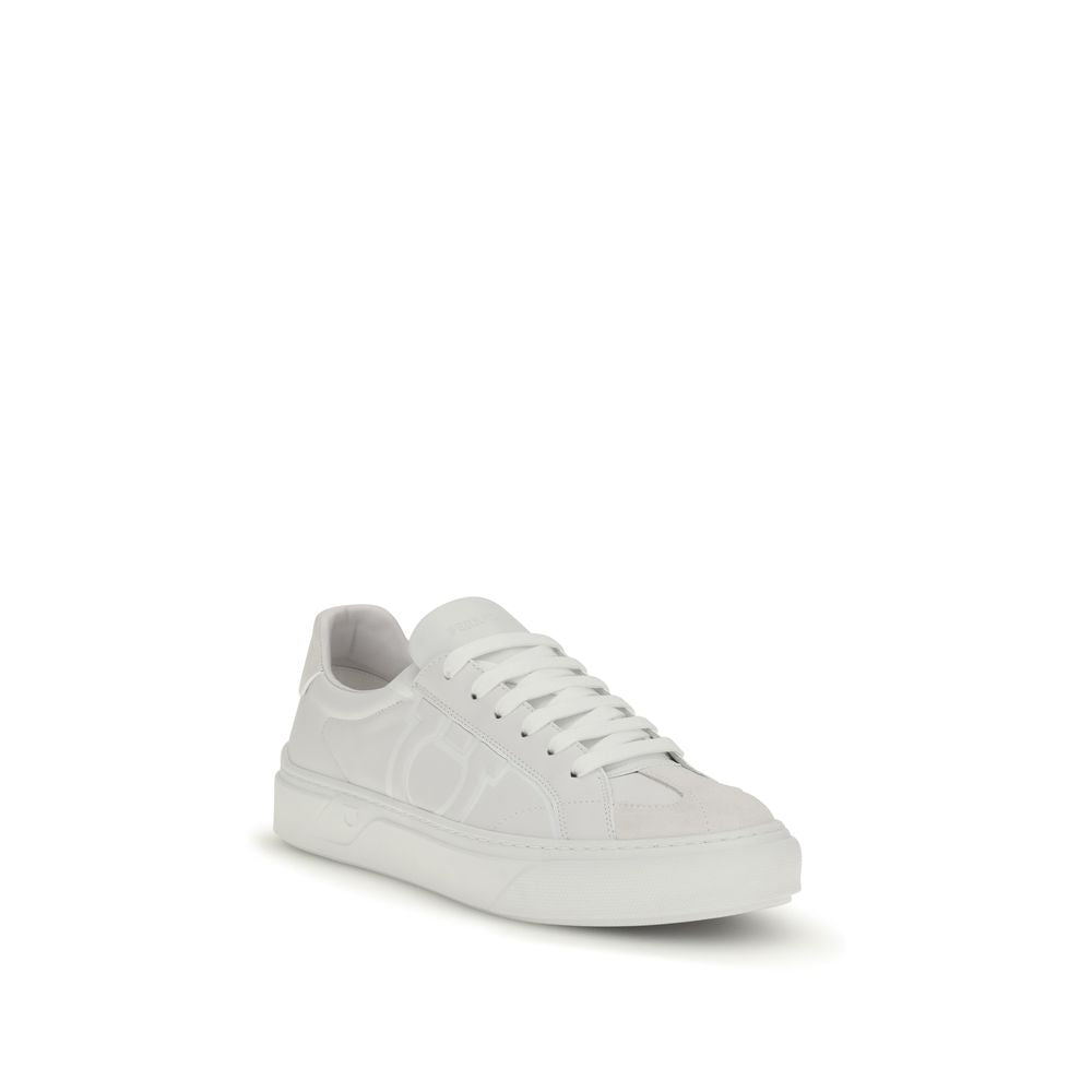 Ferragamo UPPER 100% Calf Leather Bos Taurus; SOLE 100% Rubber sneaker in white — view 2