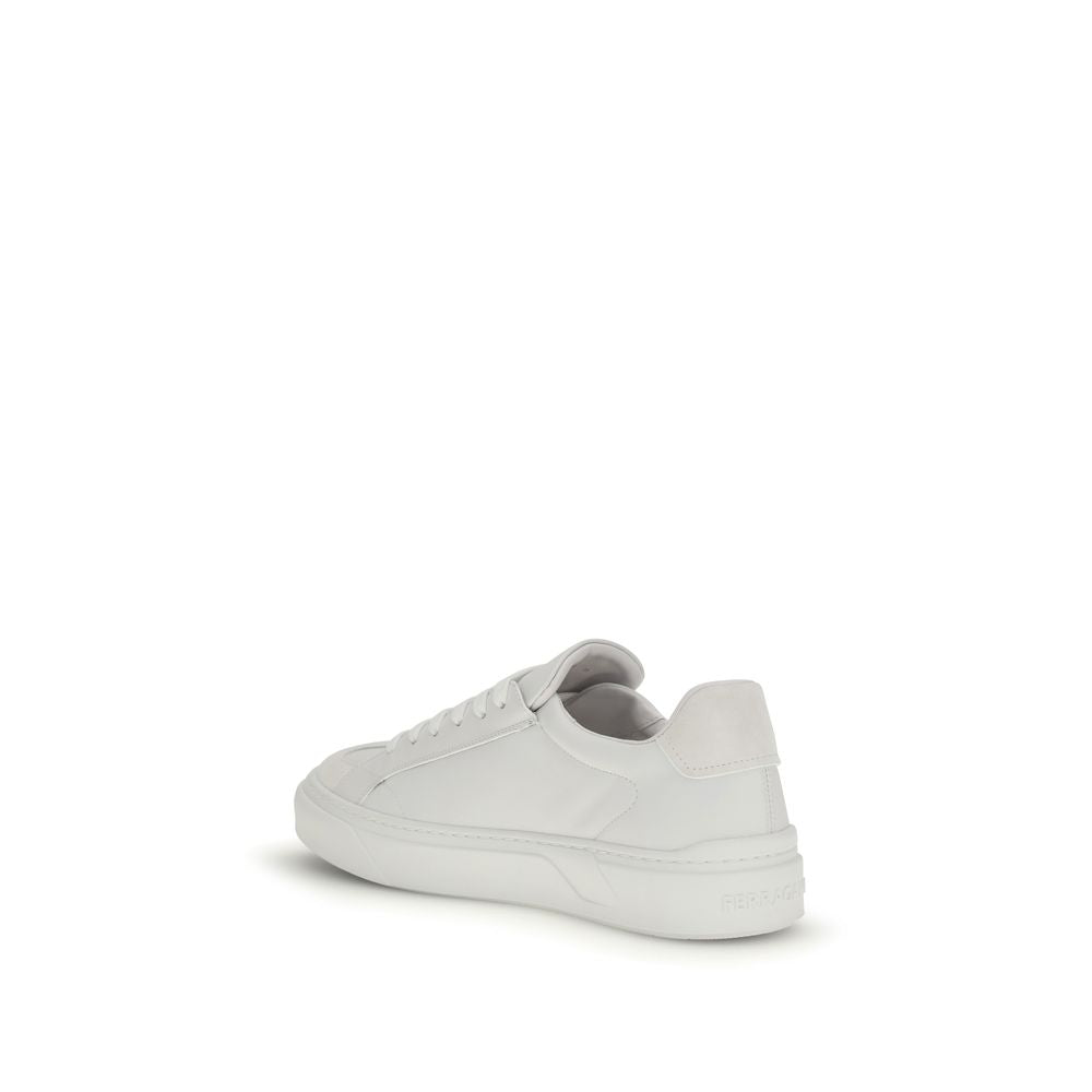 Ferragamo UPPER 100% Calf Leather Bos Taurus; SOLE 100% Rubber sneaker in white — view 3