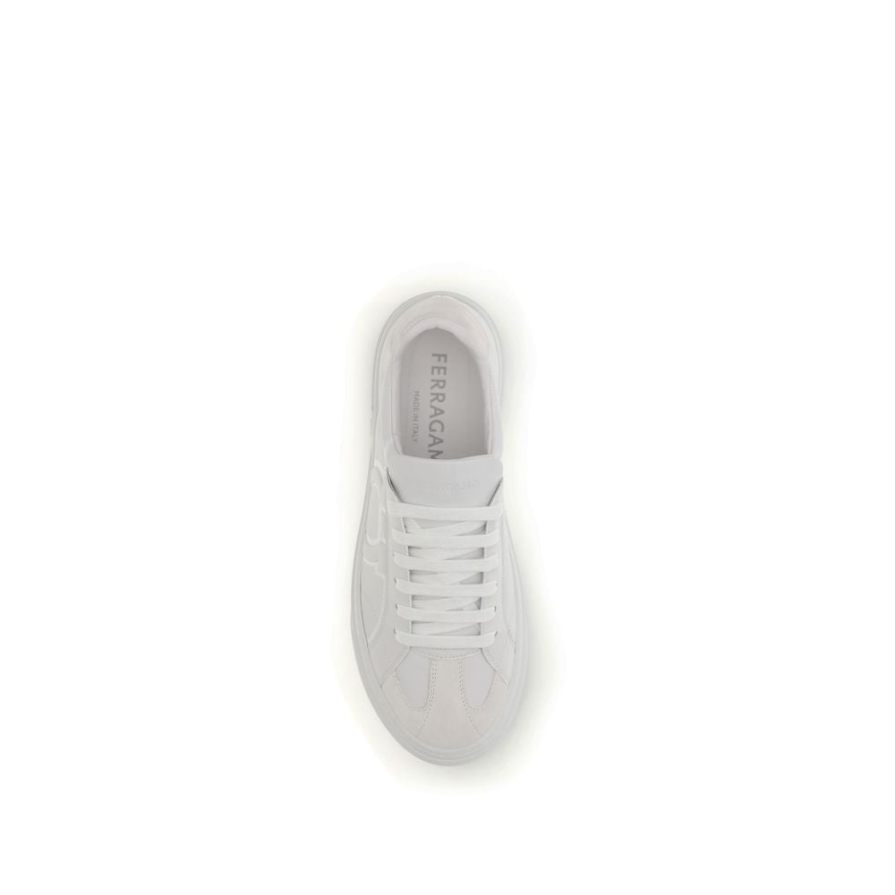 Ferragamo UPPER 100% Calf Leather Bos Taurus; SOLE 100% Rubber sneaker in white — view 4