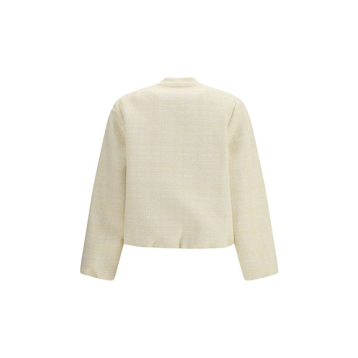 Gucci 53% Cotton 30% Nylon 17% Wool blazer in beige — view 2