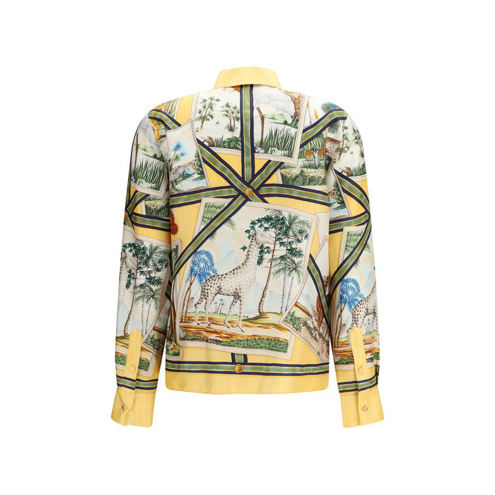 Gucci 100% Silk shirt in yellow — view 2