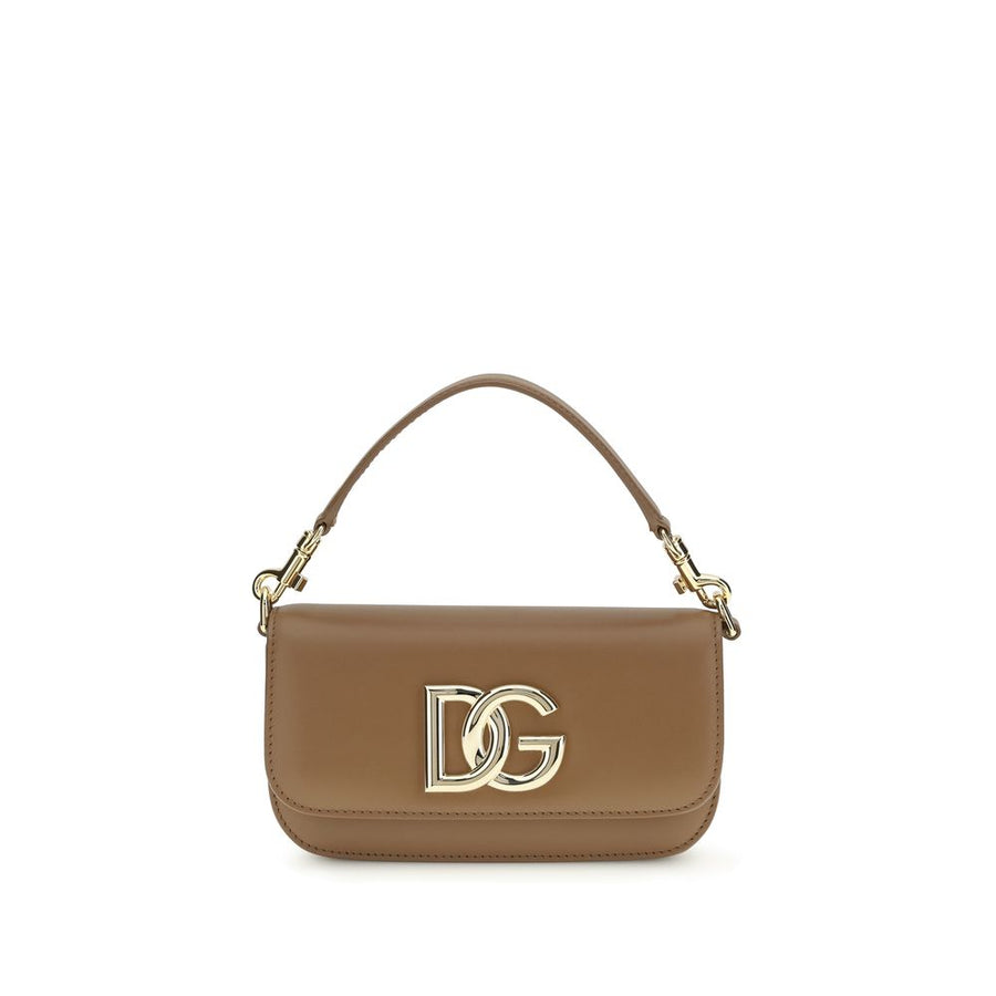 Dolce & Gabbana 100% Calf Leather Bos Taurus shoulder bag in brown