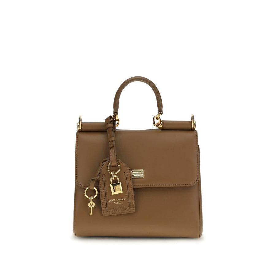 Dolce & Gabbana 100% Calf Leather Bos Taurus shoulder bag in brown