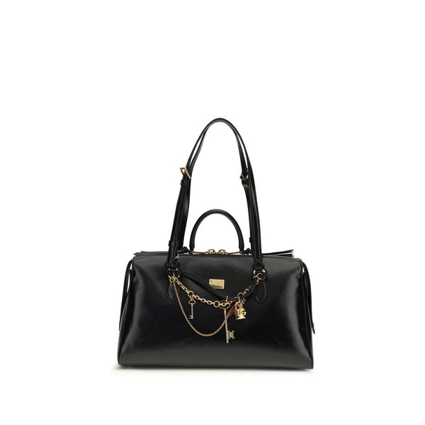 Dolce & Gabbana 95% Calf Leather Bos Taurus shoulder bag in black