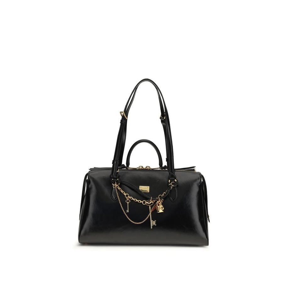 Dolce & Gabbana 95% Calf Leather Bos Taurus shoulder bag in black