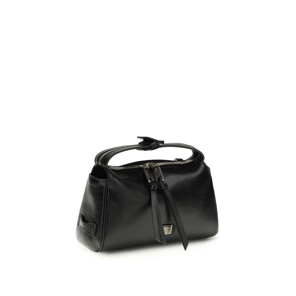 Black Calf Leather Bos Taurus Handbag Bag