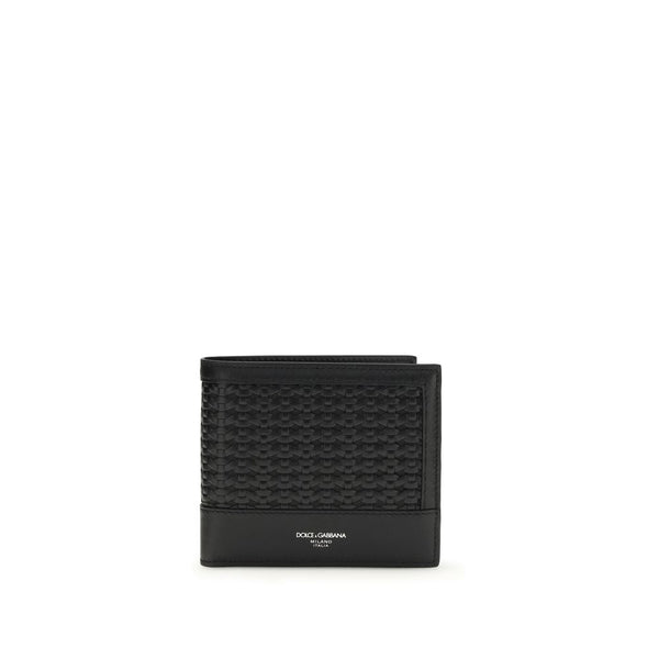 Dolce & Gabbana 100% Calf Leather Bos Taurus wallet in black