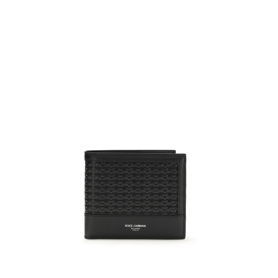 Dolce & Gabbana 100% Calf Leather Bos Taurus wallet in black