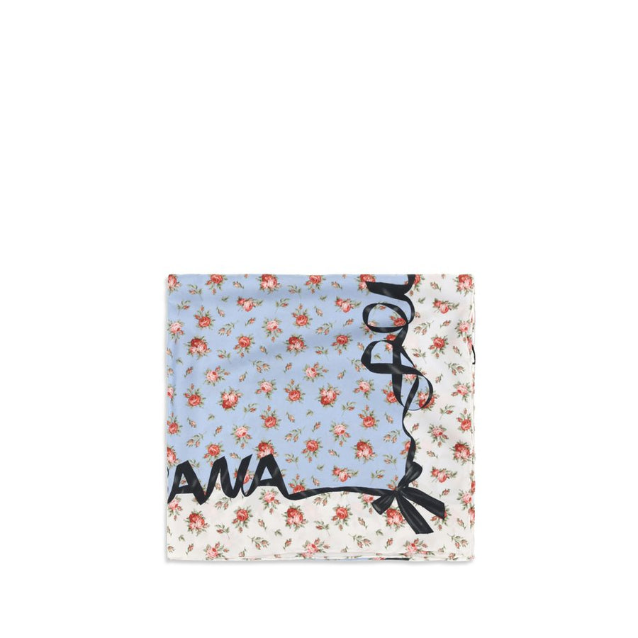 Dolce & Gabbana 100% Silk scarf in blue