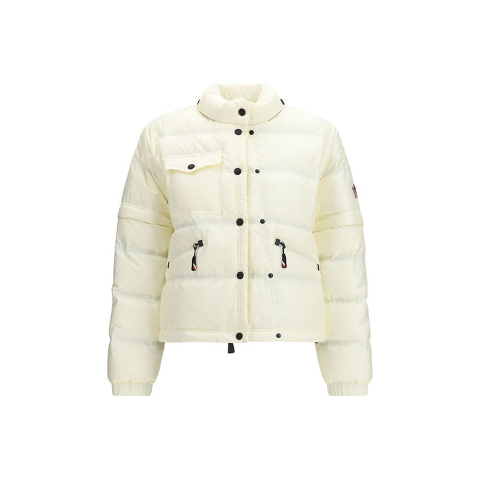 Beige Polyamide Coat Clothing