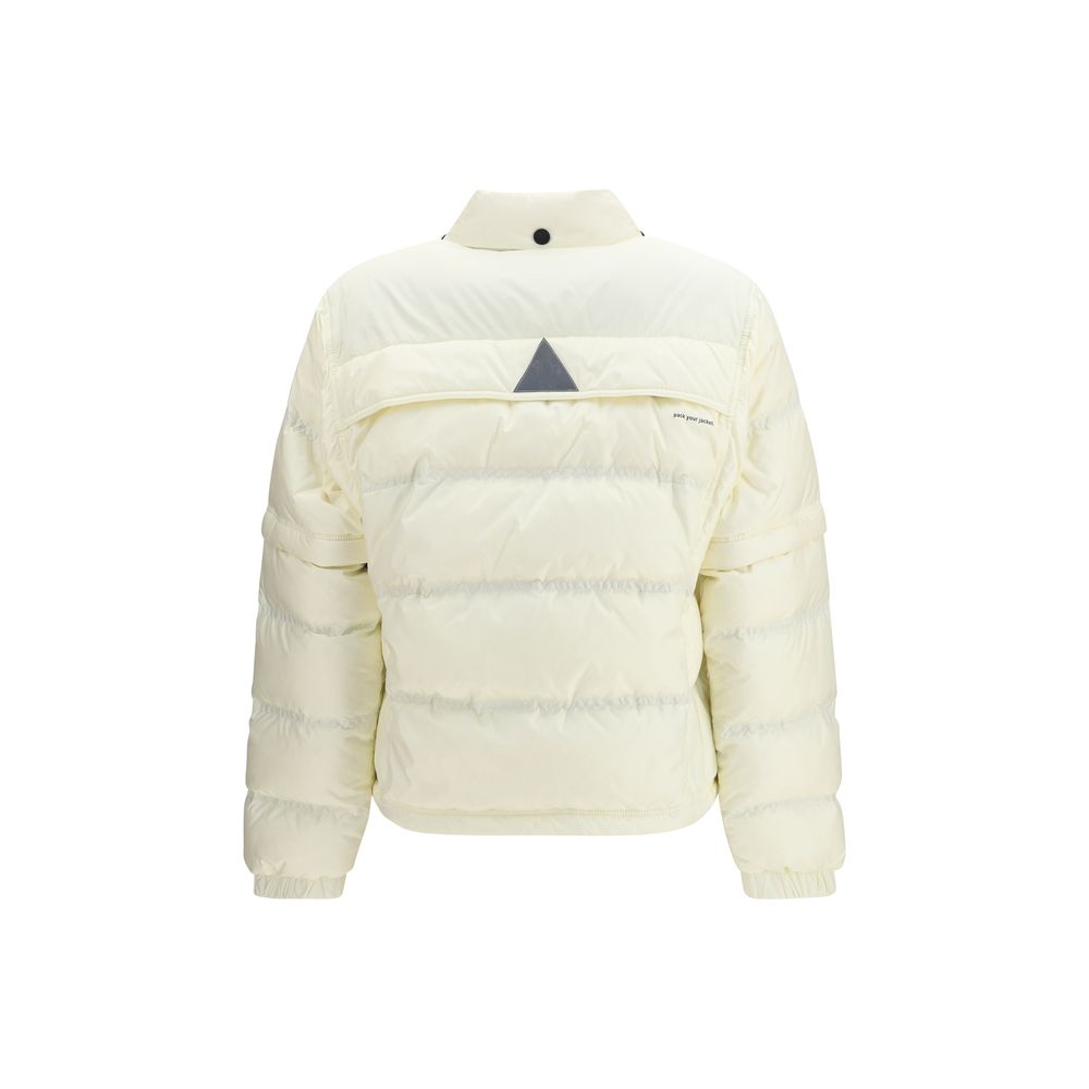 Beige Polyamide Coat Clothing