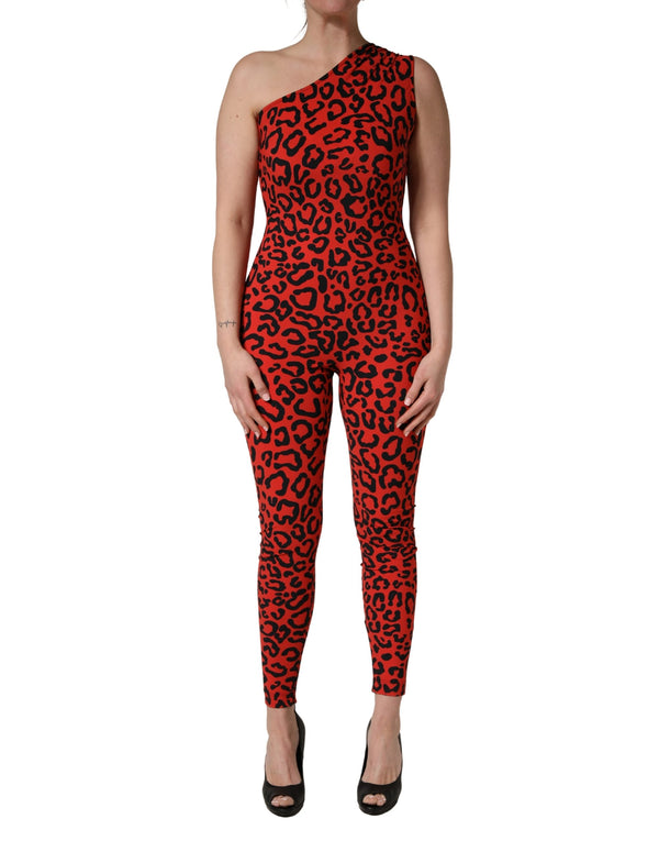 Dolce & Gabbana 71% Nylon jumpsuit in red