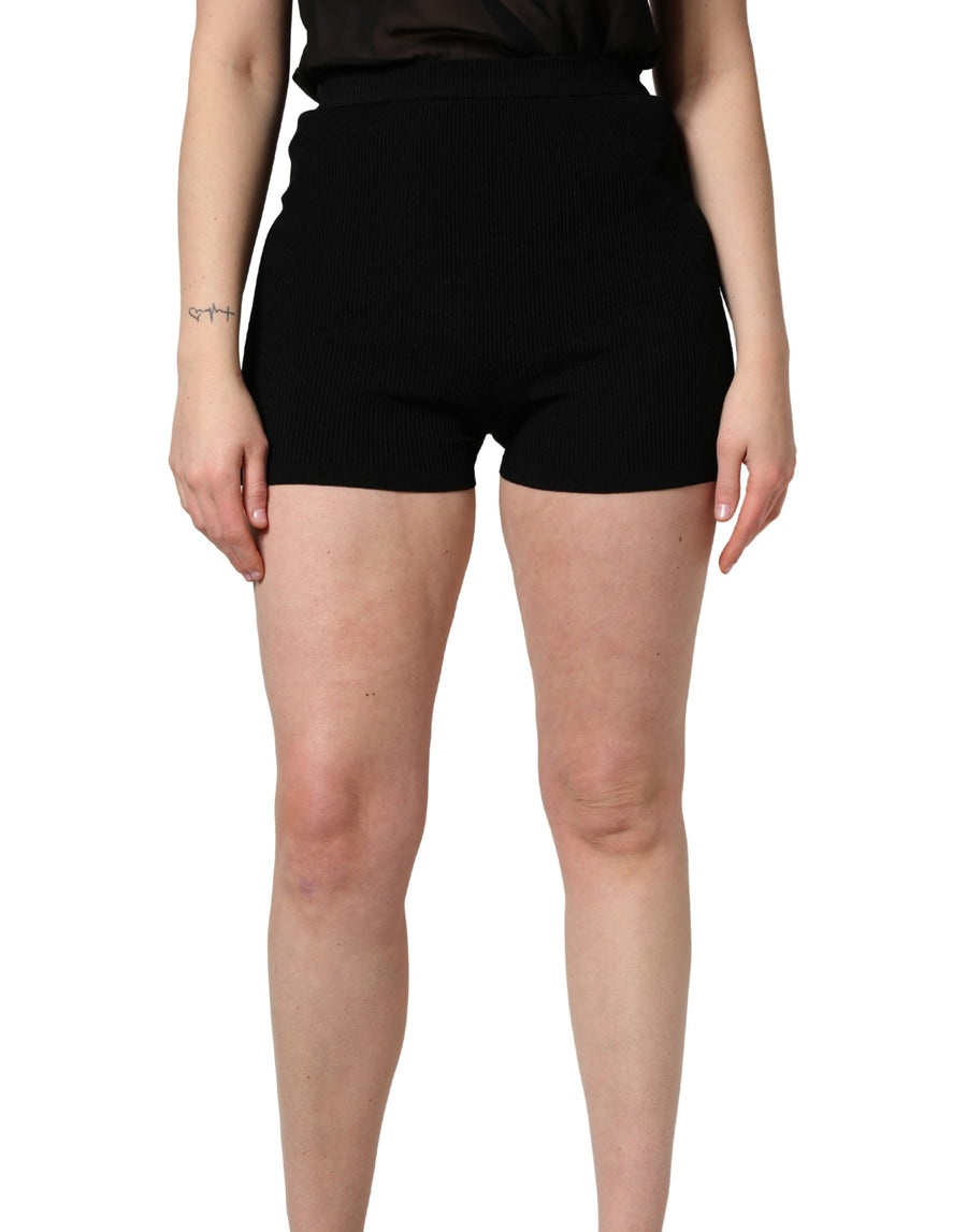 Dolce & Gabbana 83% Viscose shorts in black