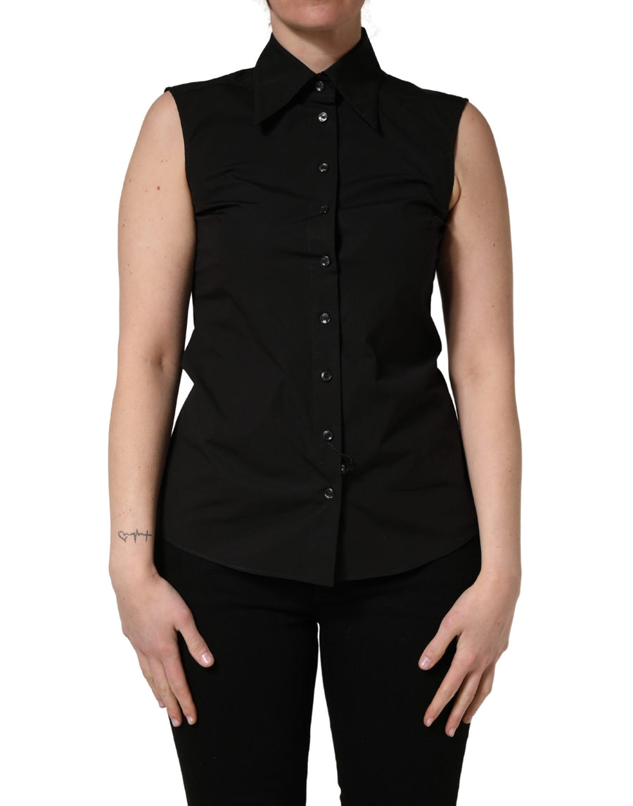 Dolce & Gabbana 100% Cotton blouse in black