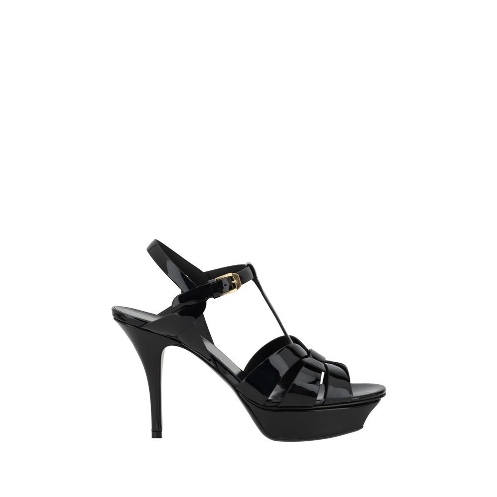 Saint Laurent Upper: 100% Calf Leather Bos Taurus; Sole: 100% Calf Leather Bos Taurus sandal in black