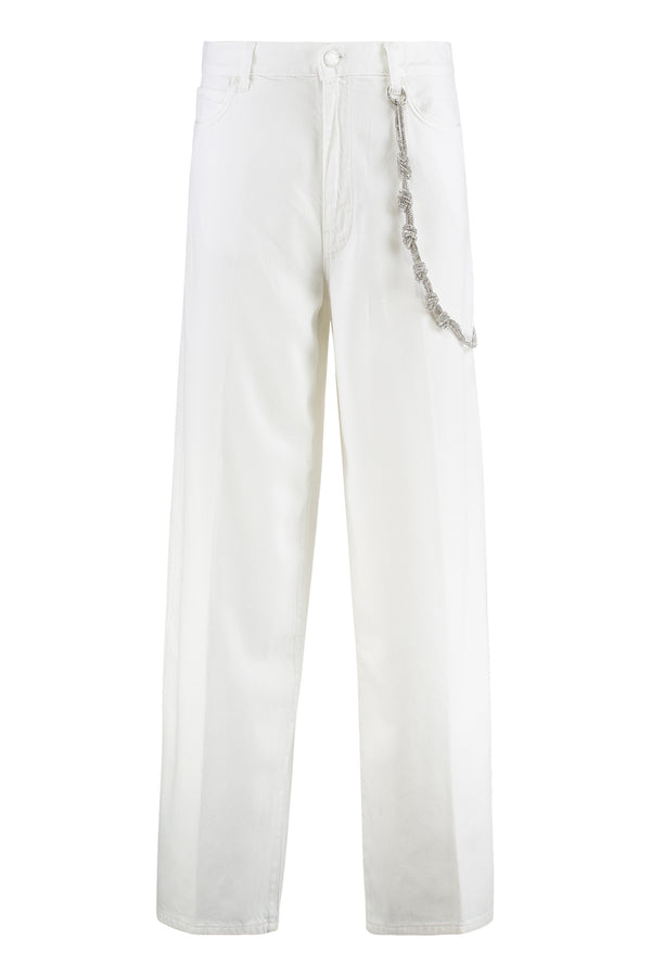 Wide-Leg Jeans Lauryn Bright White Cotton
