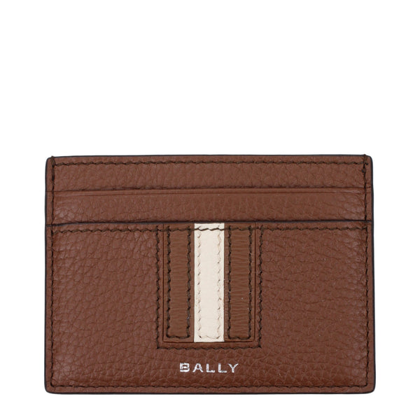 Bally Leather card case in brown