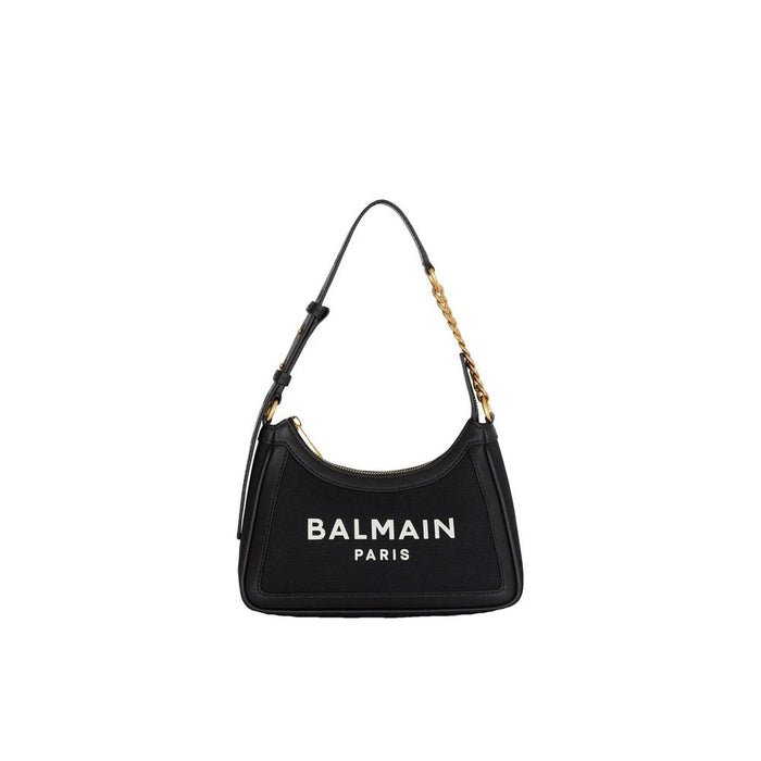 Balmain 100% Cotton shoulder bag in black