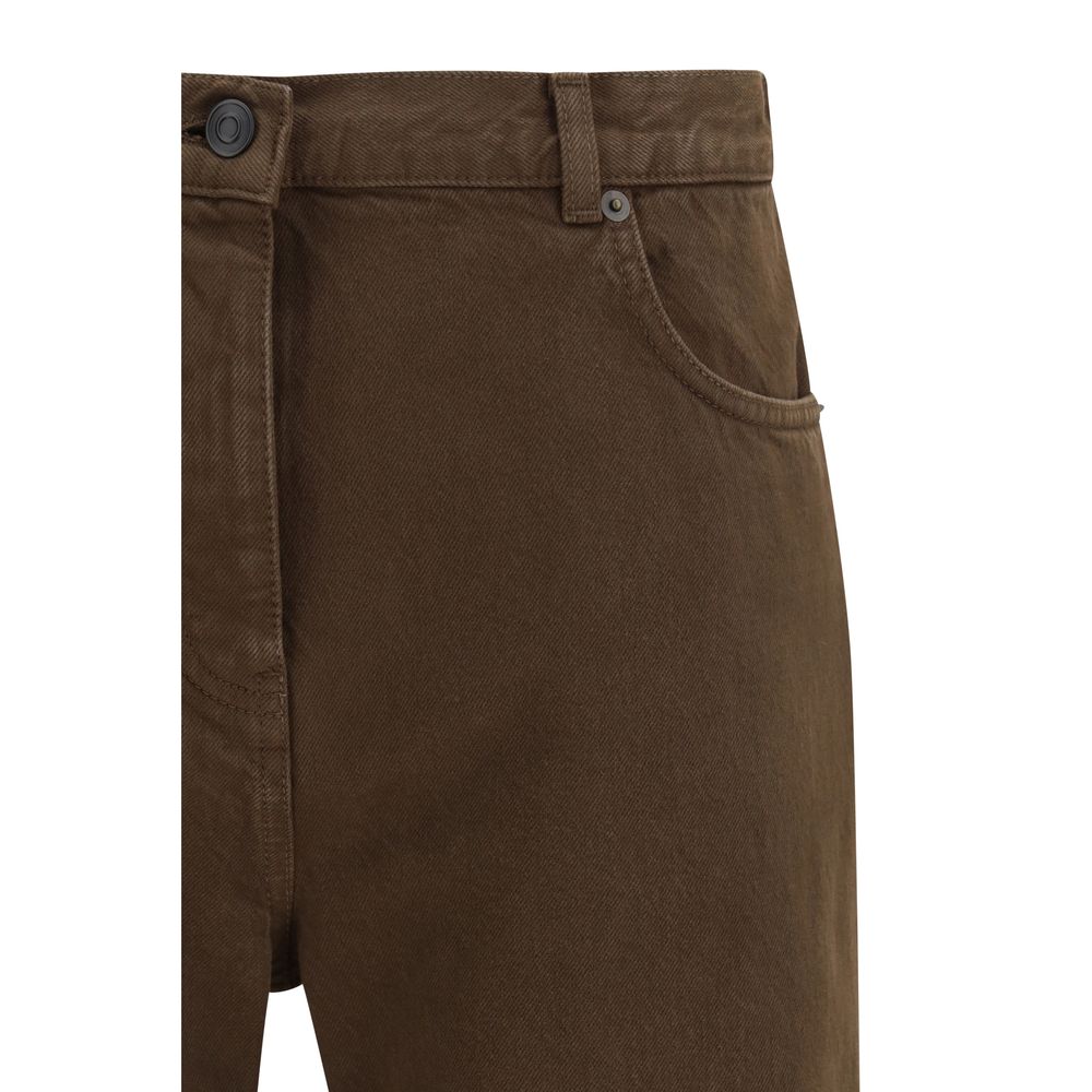 The Row 100% Cotton jeans in brown — view 3