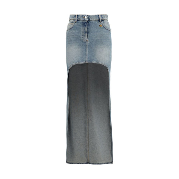 CourrèGes 100% Cotton skirt in blue