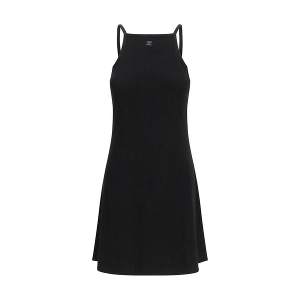 CourrèGes 84% Viscose dress in black