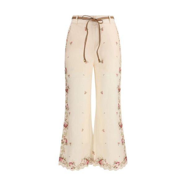 Zimmermann 100% Cotton trousers in beige