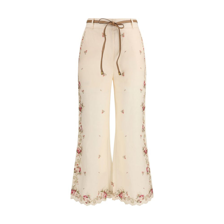 Zimmermann 100% Cotton trousers in beige