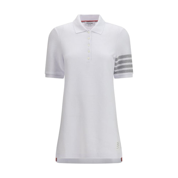 Thom Browne 100% Cotton polo dress in white