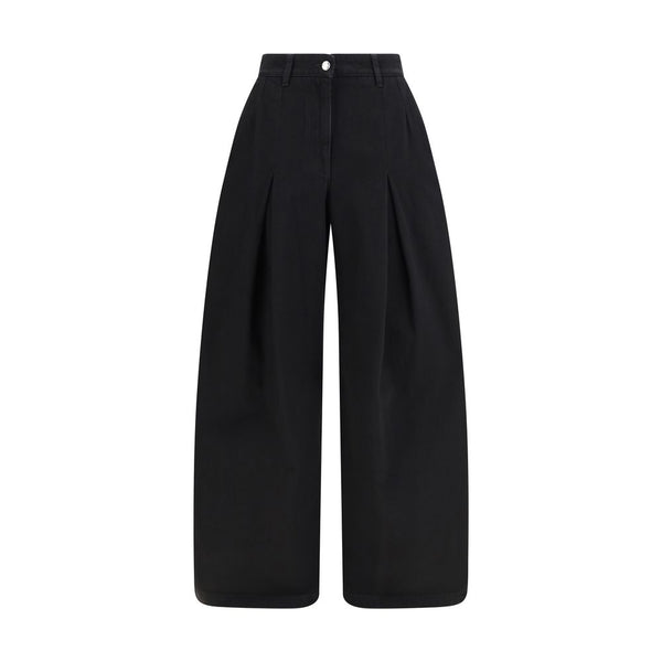 Dolce & Gabbana 100% Cotton trousers in black