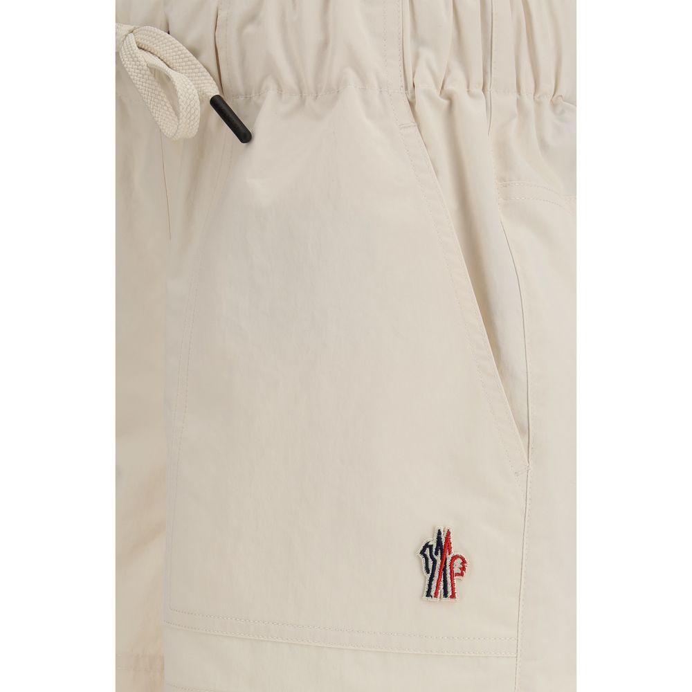 Moncler Grenoble 100% Polyester bermuda shorts in beige — view 3