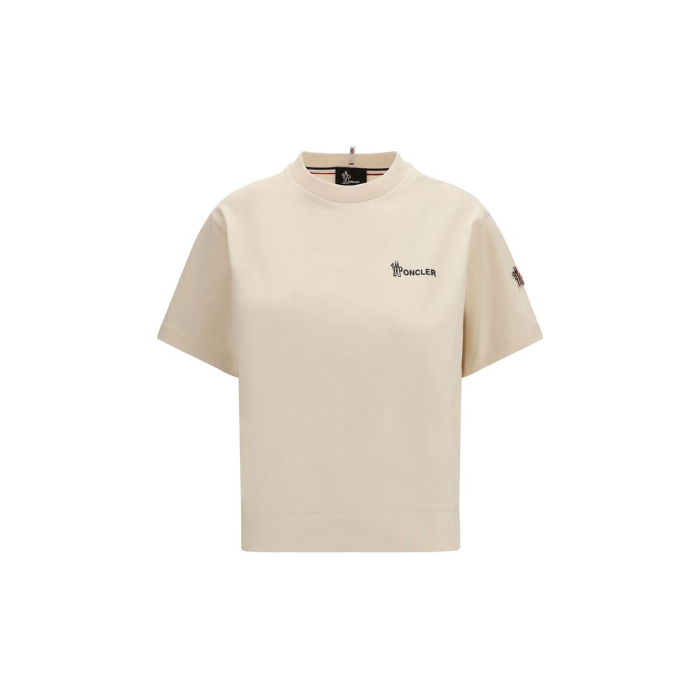 Moncler Grenoble 100% Cotton t-shirt in beige