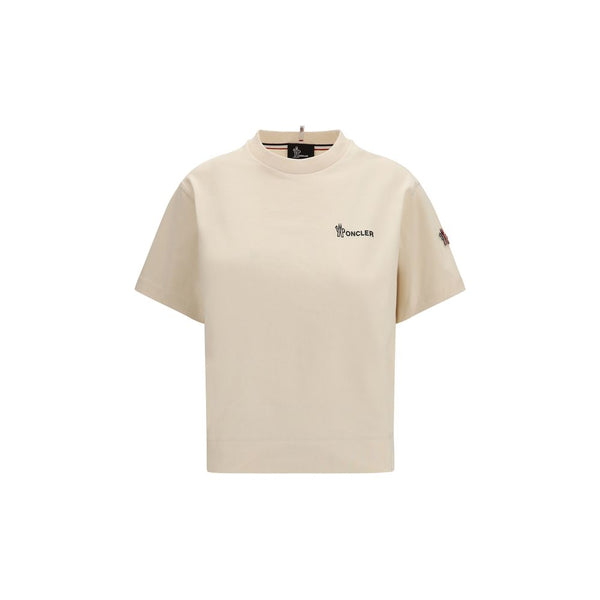 Moncler Grenoble 100% Cotton t-shirt in beige