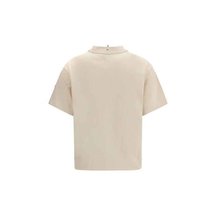 Moncler Grenoble 100% Cotton t-shirt in beige — view 2