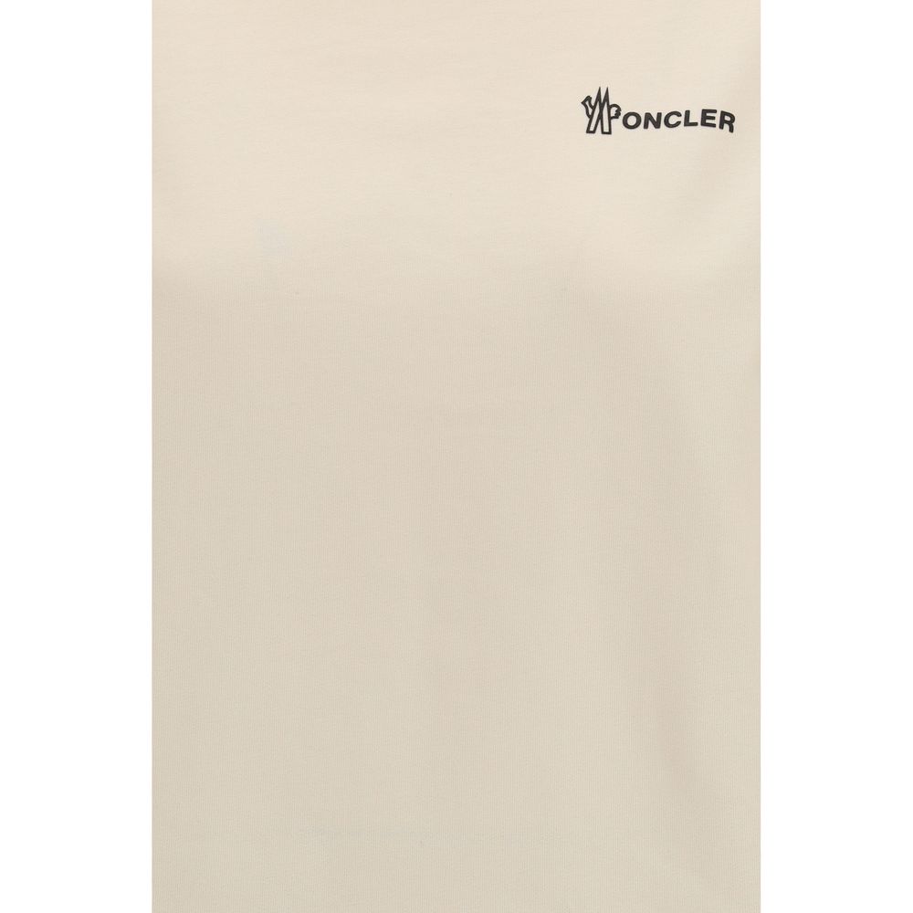 Moncler Grenoble 100% Cotton t-shirt in beige — view 3