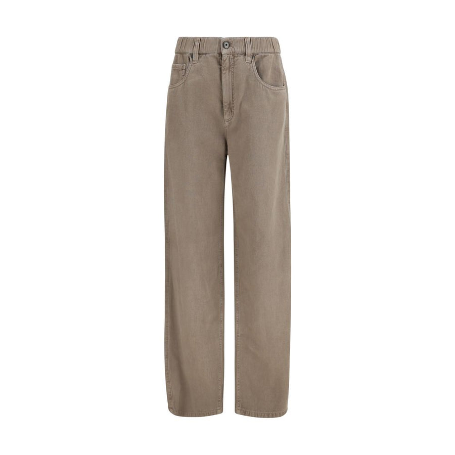Brunello Cucinelli 100% Cotton jeans in beige