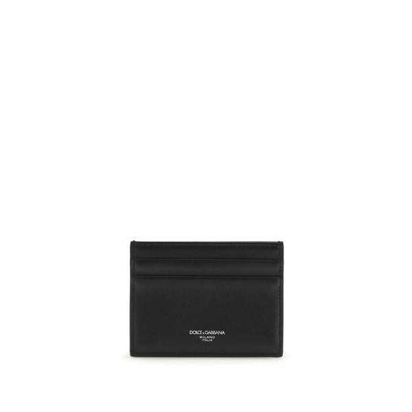 Dolce & Gabbana 100% Cotton card case in black