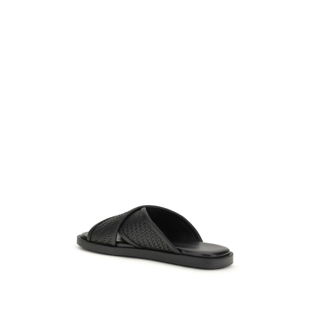 Ferragamo 100% Calf Leather Bos Taurus sandals in black — view 3