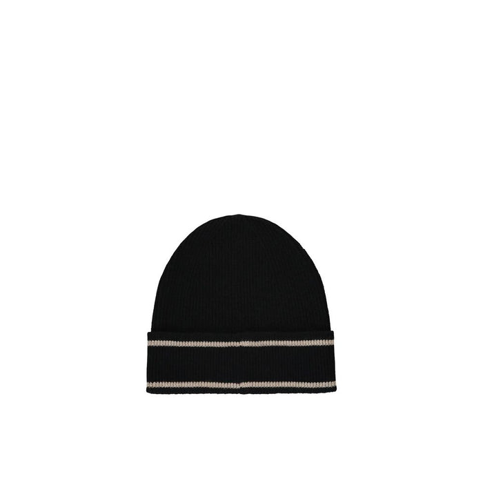 Balmain BA-9076693795028 100% Merino wool beanie in black — view 2