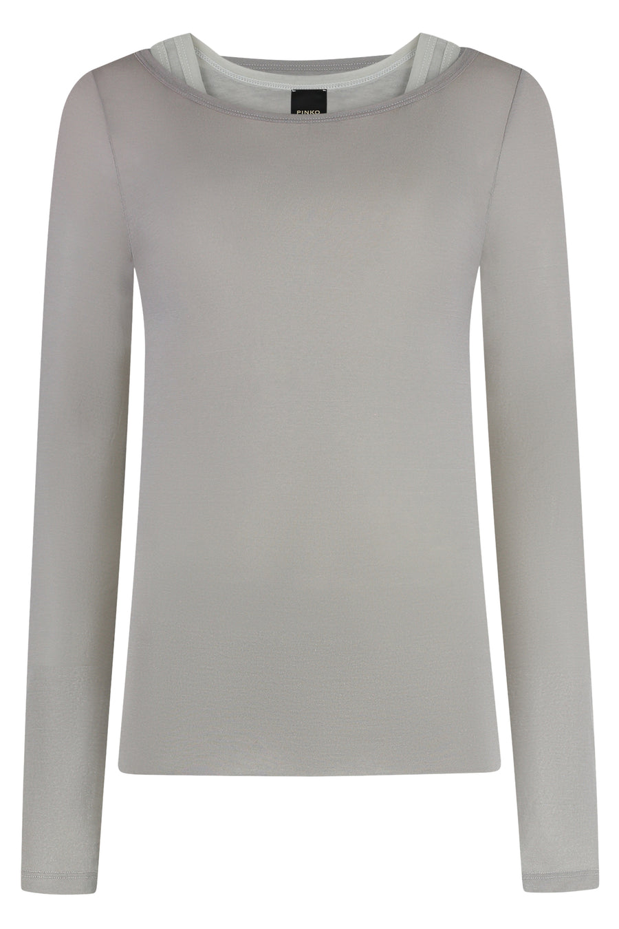 T-Shirt Merci Jersey Long Sleeve Dark Grey Cotton