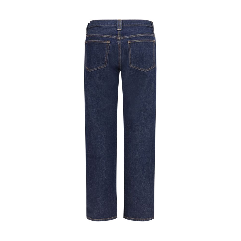 Khaite 100% Cotton jeans in navy — view 2