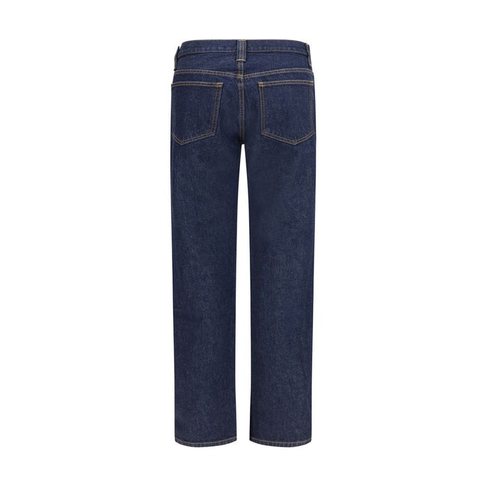 Khaite 100% Cotton jeans in navy — view 2