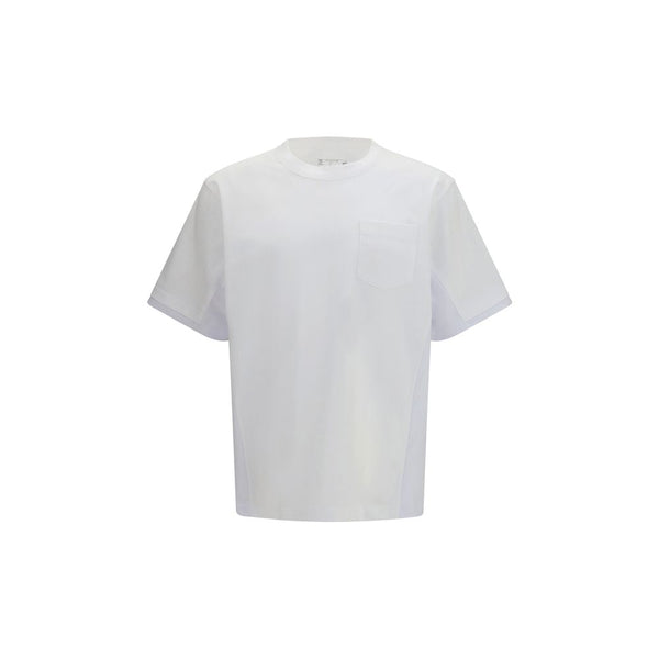 Sacai 100% Cotton t-shirt in white