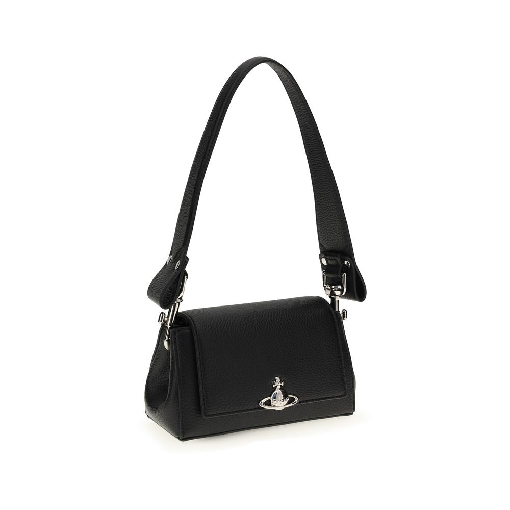 Vivienne Westwood 55% Thermoplastic Polyurethane shoulder bag in black — view 2