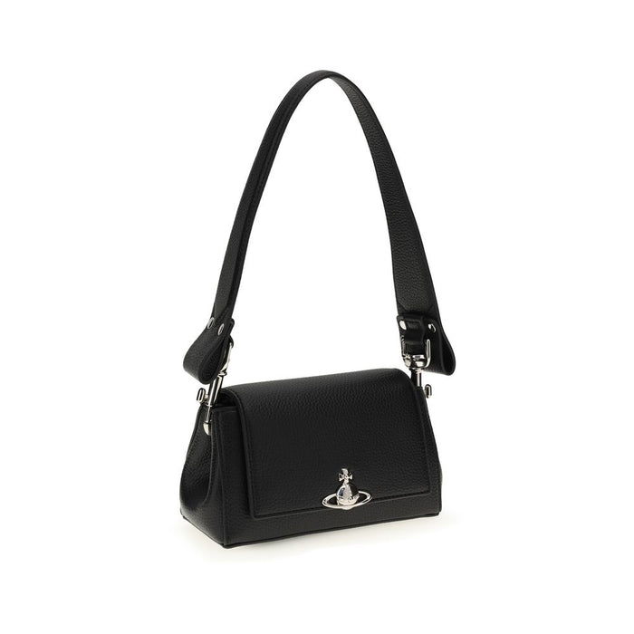 Vivienne Westwood 55% Thermoplastic Polyurethane shoulder bag in black — view 2