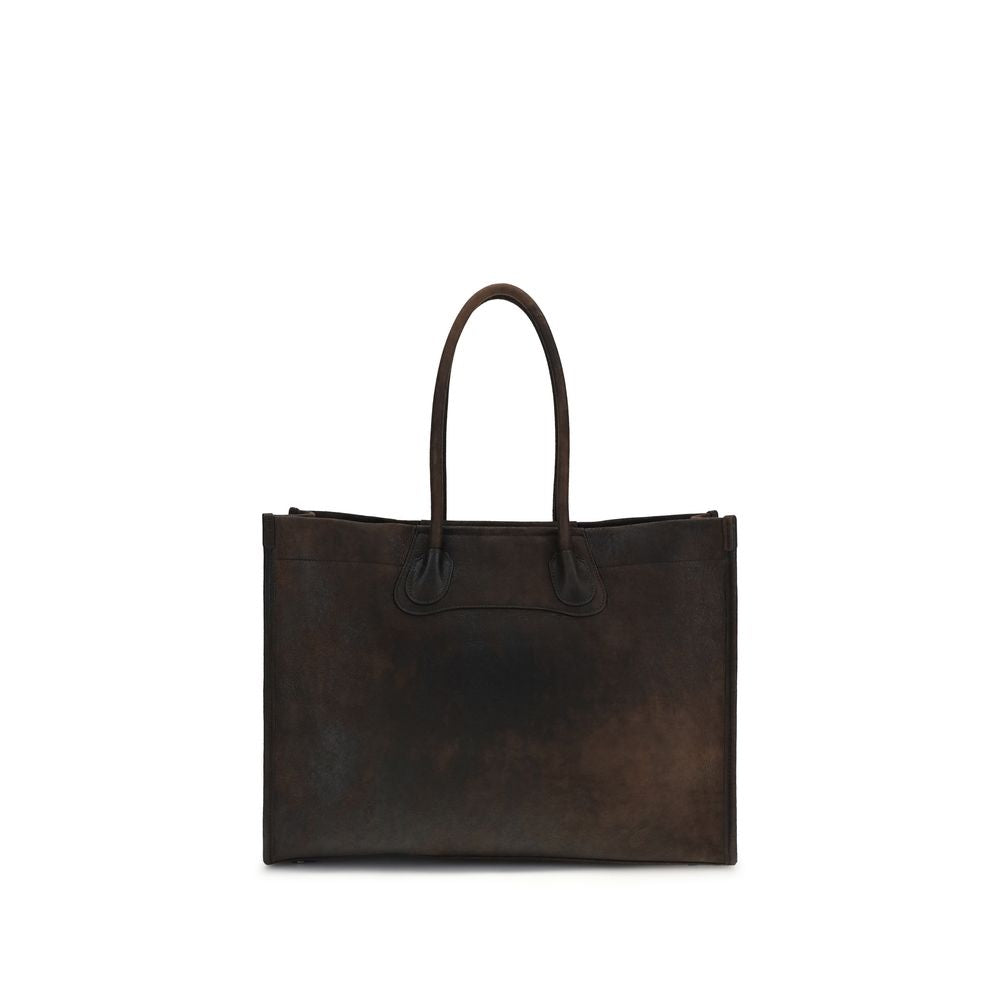 Brown Lamb Ovis Aries Shoulder Bag