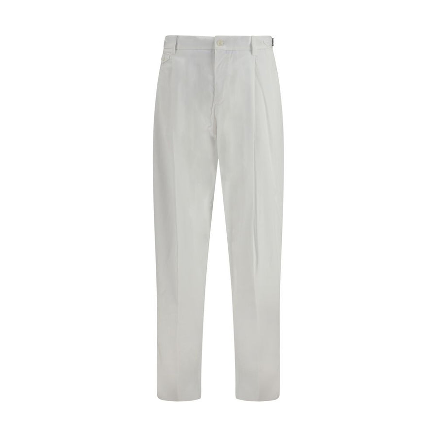 Dolce & Gabbana 100% Cotton trousers in white
