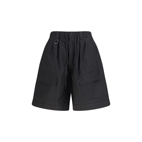 Y-3 66% Cotton 34% Polyamide bermuda shorts in black